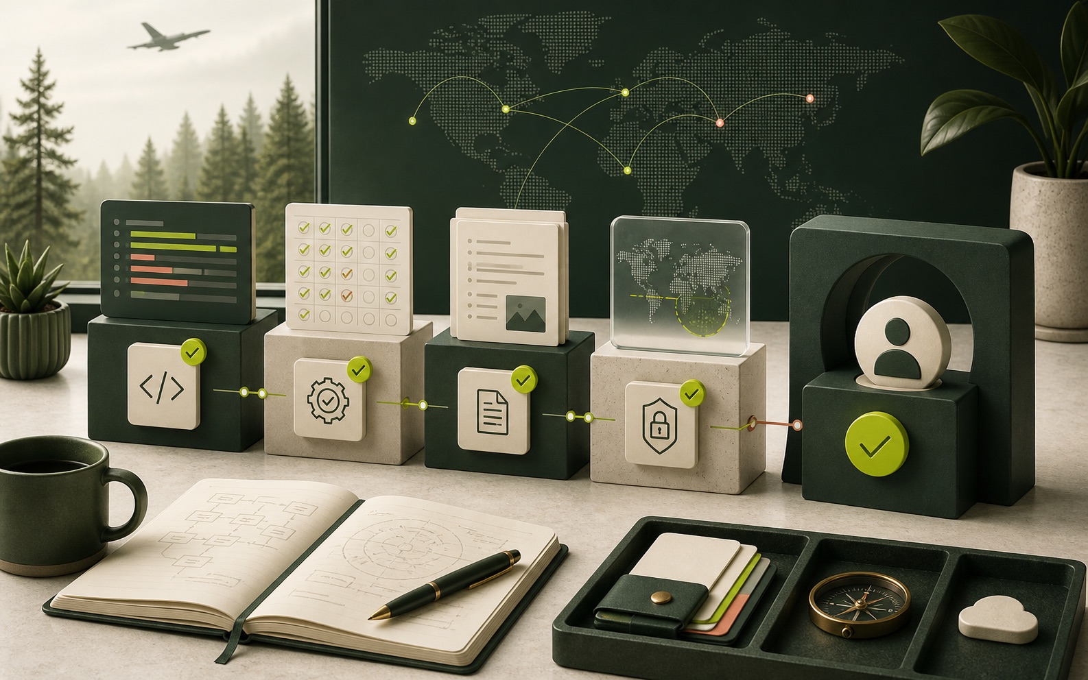 Product engineering visual for human verification and security boundaries